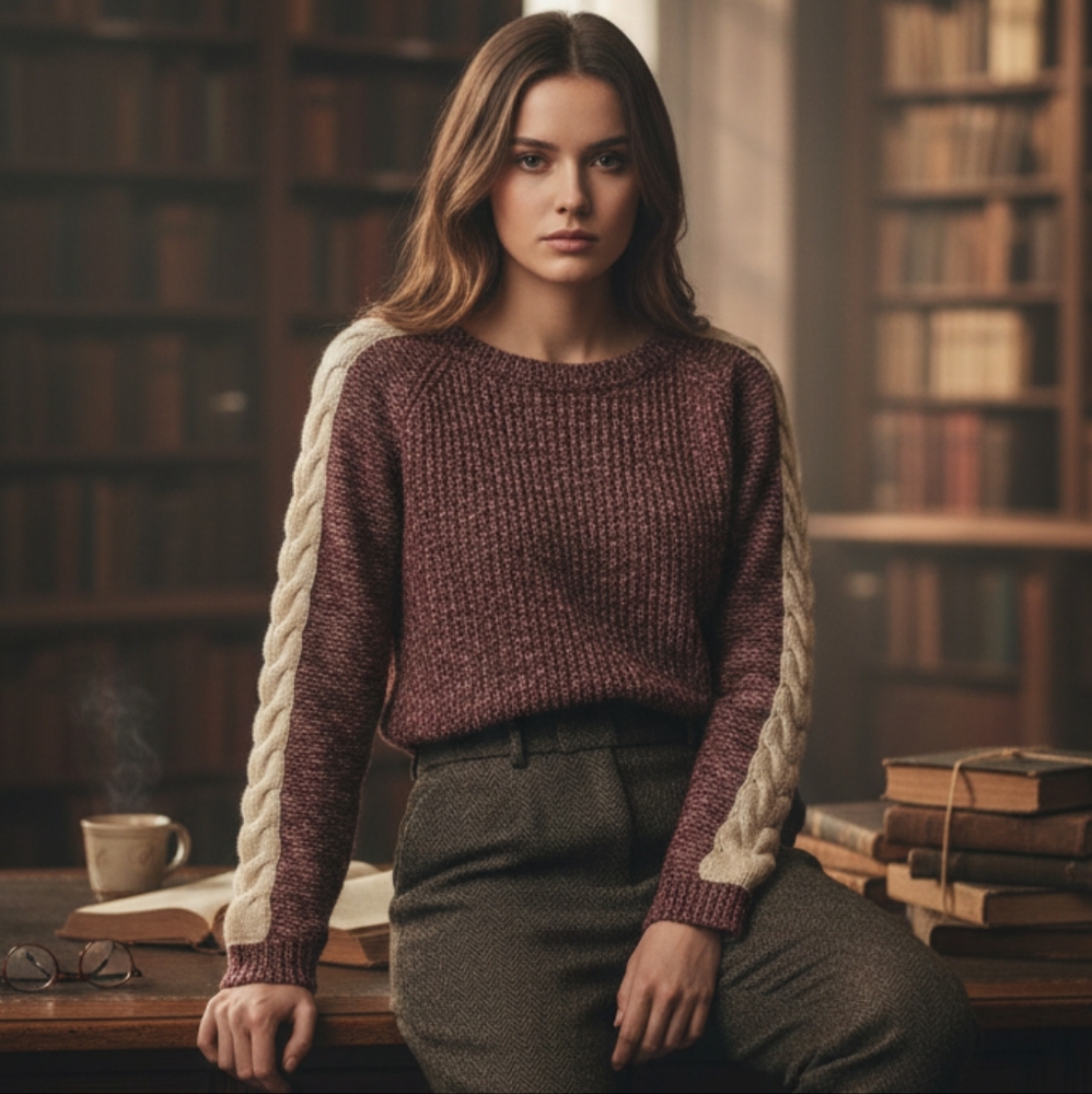 Maroon Knit Sweater